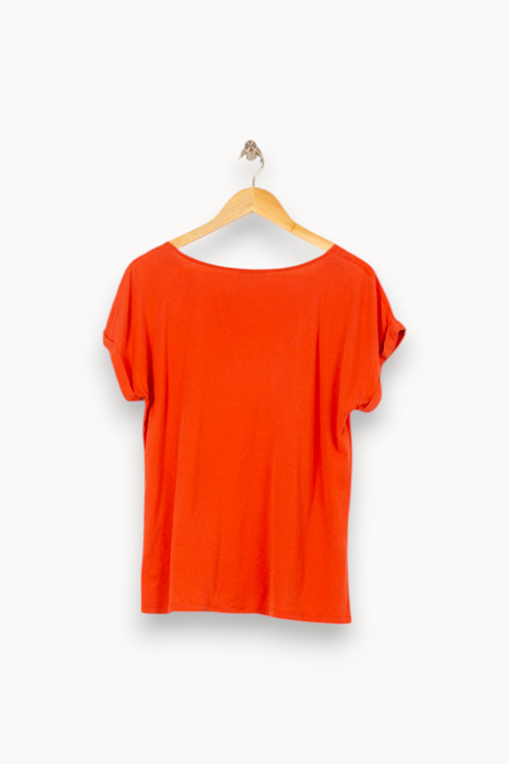 Blouse Orange - Taille L/40 de la marque Caroll | PARAD55851 - Vendu par Paradigme - Image 4