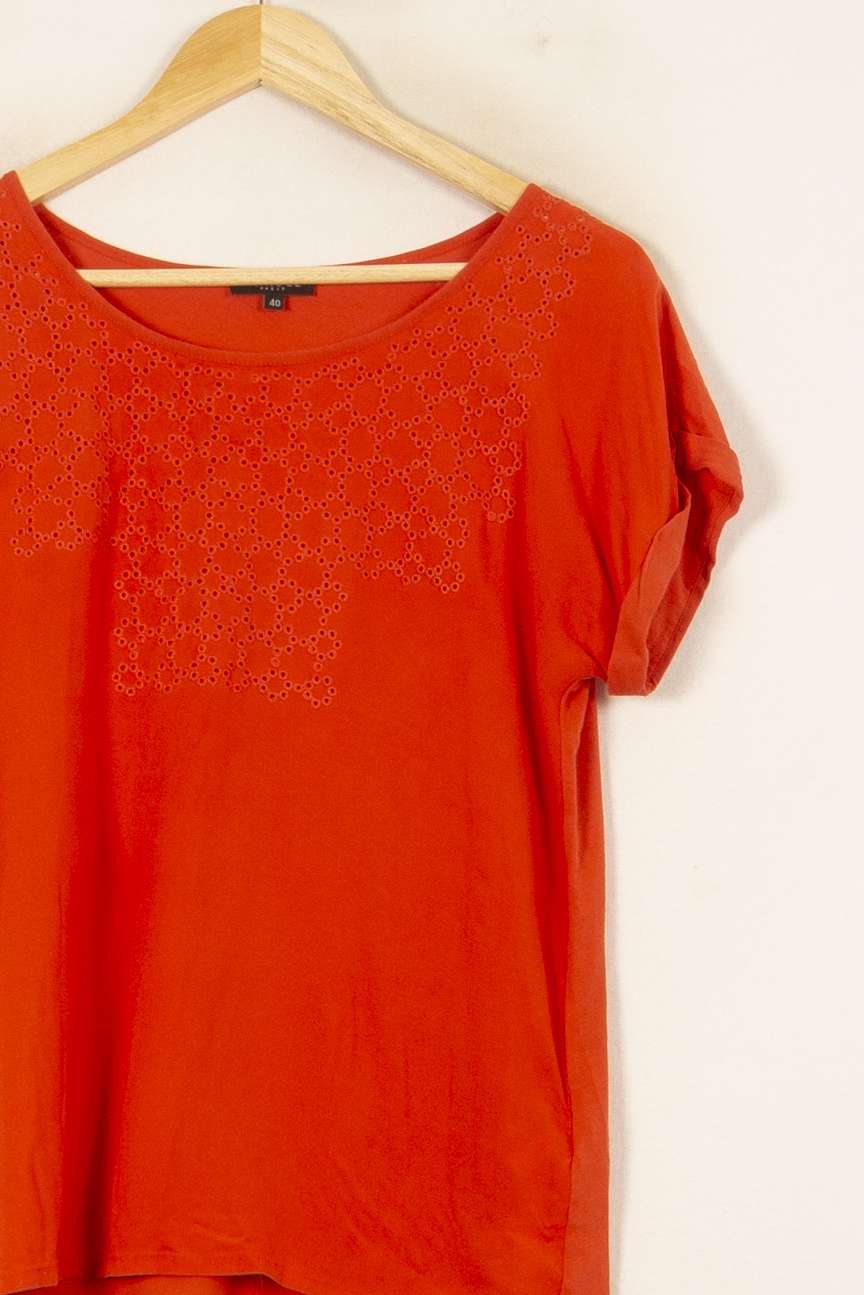 Blouse Orange - Taille L/40 de la marque Caroll | PARAD55851 - Vendu par Paradigme - Image 3