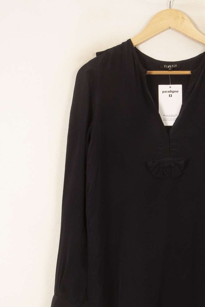 Blouse Noire - Taille M/38 de la marque Claudie Pierlot | PARAD55854 - Vendu par Paradigme - Image 3