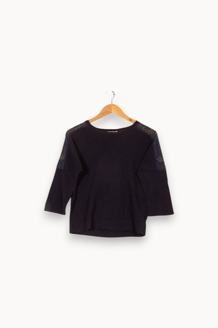 Pull Bleu - Taille S/36 de la marque Sessùn | PARAD55855 - Vendu par Paradigme - Image 2