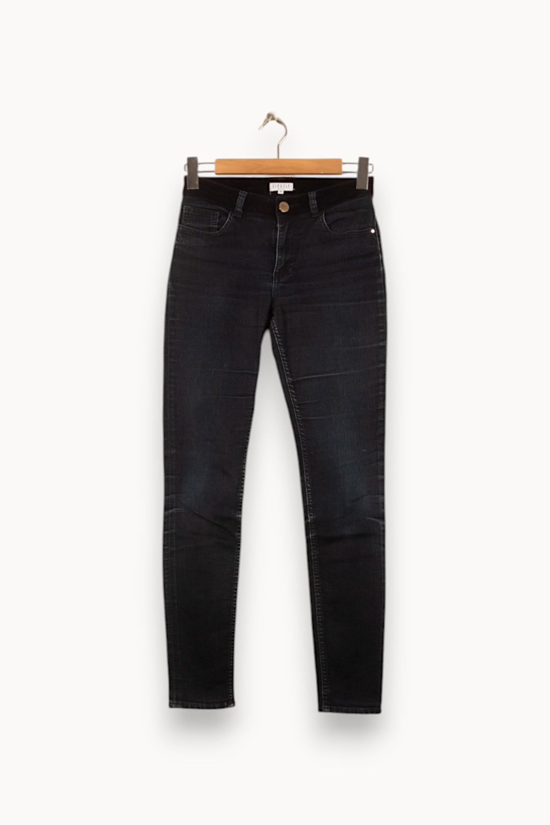 Jean Skinny Bleu Foncé - Taille S/36 de la marque Claudie Pierlot | PARAD55862 - Vendu par Paradigme - Image 2