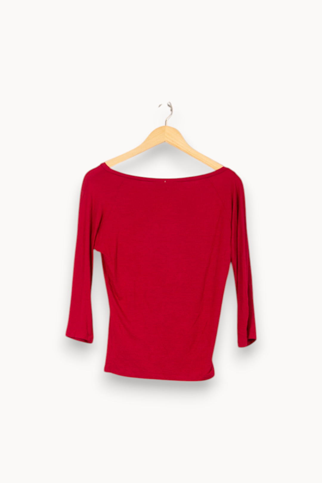 Tee-shirt Manches Trois Quarts Rouge - Taille S/36 de la marque Max Mara | PARAD55864 - Vendu par Paradigme - Image 4