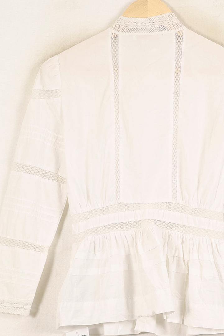 Blouse Blanche - Taille S/36 de la marque Maje | PARAD55866 - Vendu par Paradigme - Image 4
