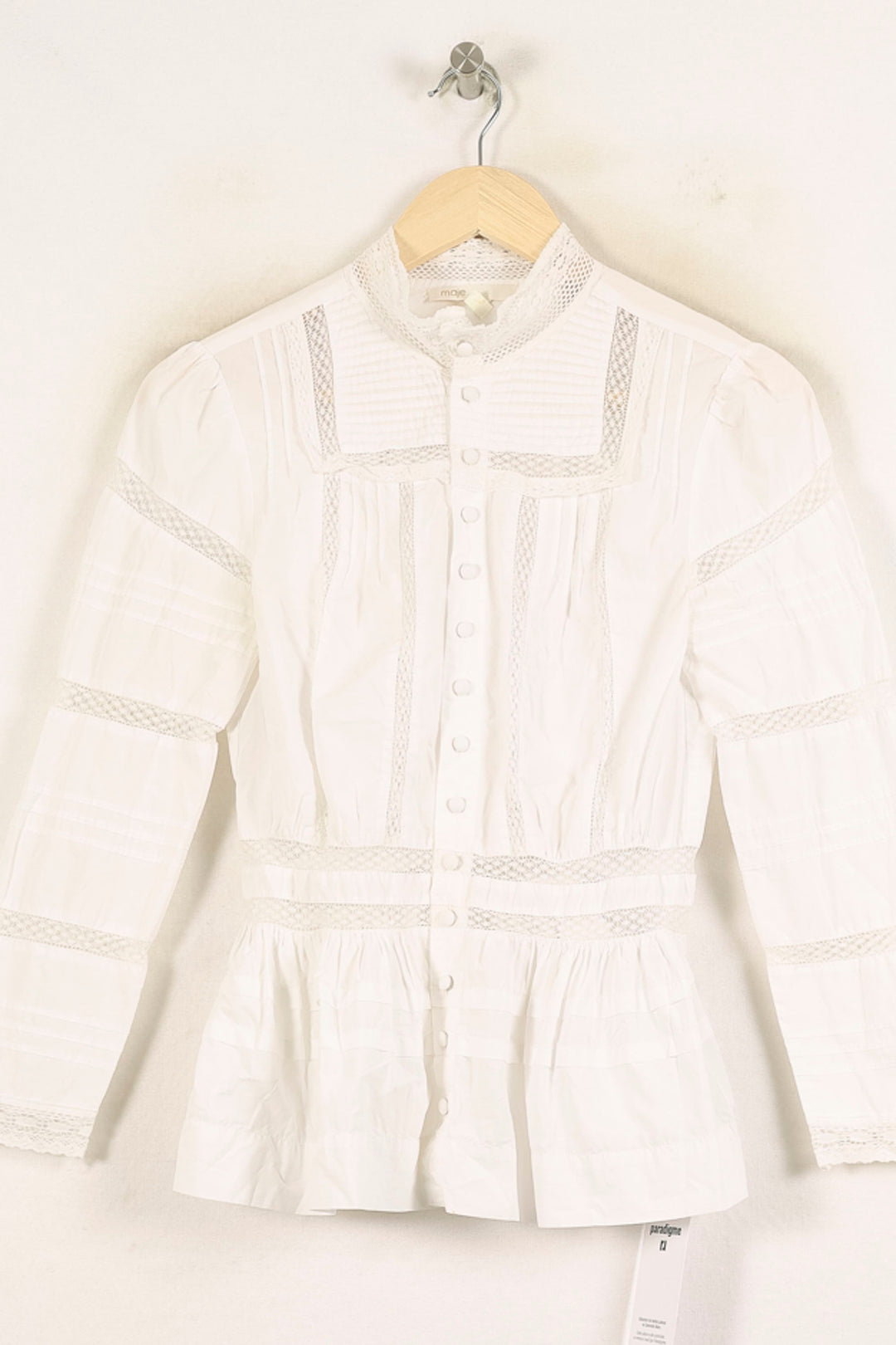 Blouse Blanche - Taille S/36 de la marque Maje | PARAD55866 - Vendu par Paradigme - Image 2