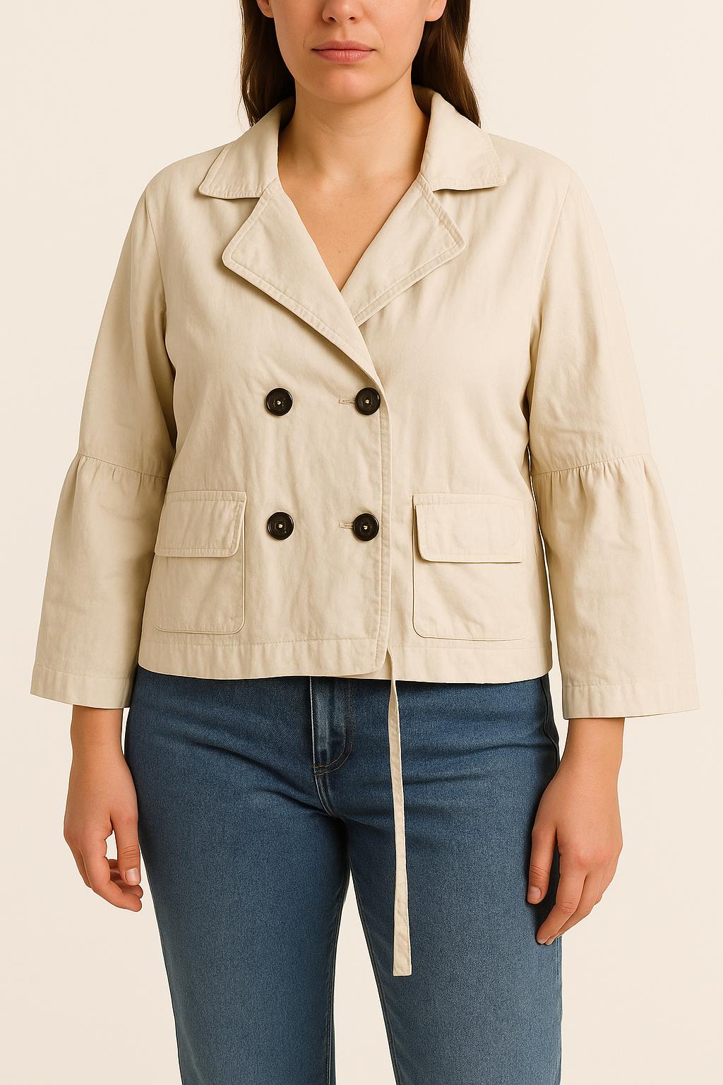 Veste Courte Beige - Taille XL/42 de la marque IKKS | PARAD55881 - Vendu par Paradigme - Image 1