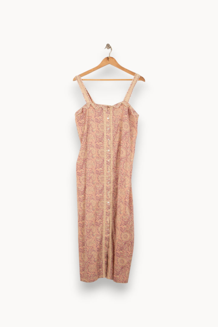 Robe Longue Rose et Jaune - Taille S/36 de la marque Louise Misha | PARAD55883 - Vendu par Paradigme - Image 2