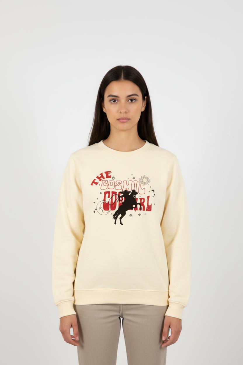 Sweatshirt Beige - Taille XS/34