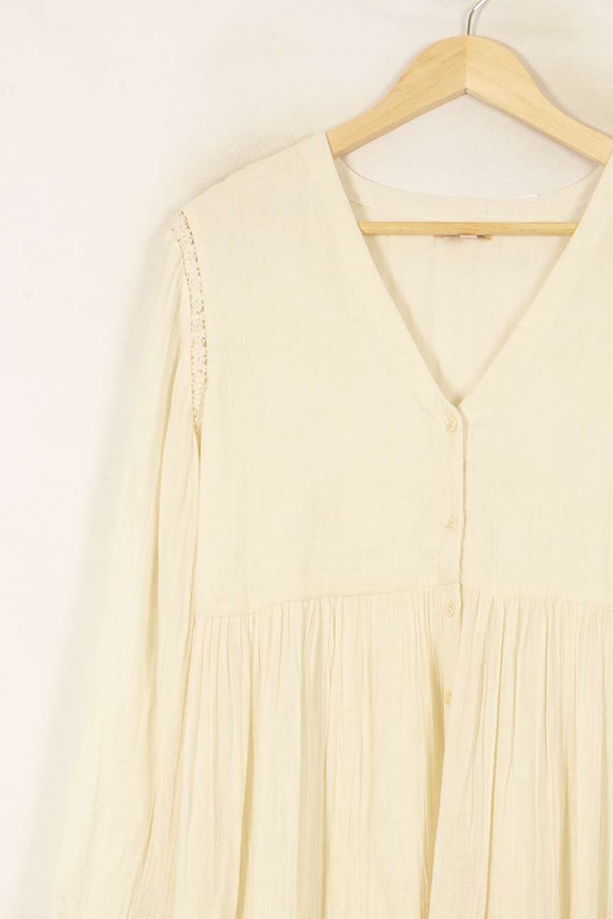Robe Longue Blanche - Taille S/36 de la marque Louise Misha | PARAD55901 - Vendu par Paradigme - Image 3