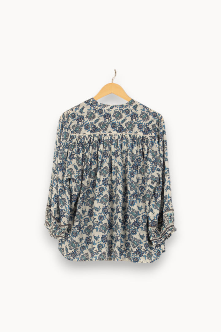 Blouse Blanc et Bleu - Taille S/36 de la marque Louise Misha | PARAD55904 - Vendu par Paradigme - Image 4