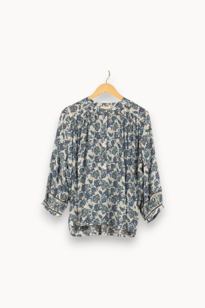 Blouse Blanc et Bleu - Taille S/36 de la marque Louise Misha | PARAD55904 - Vendu par Paradigme - Image 2