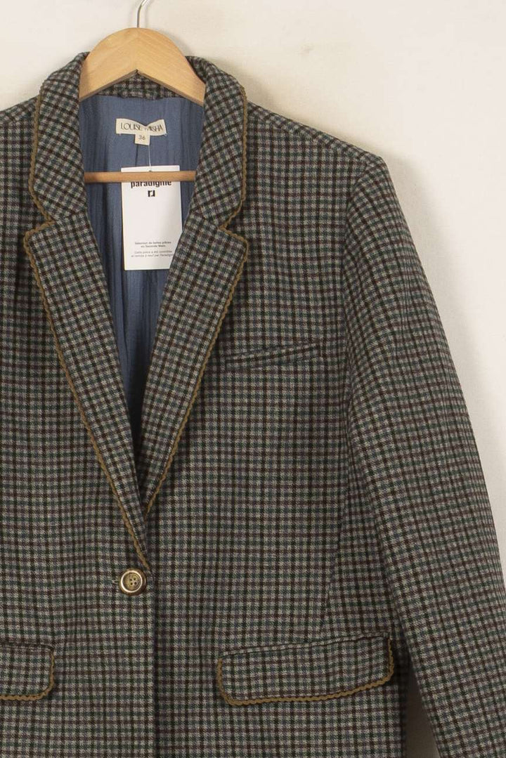 Blazer Vert et Marron - Taille S/36 de la marque Louise Misha | PARAD55908 - Vendu par Paradigme - Image 3