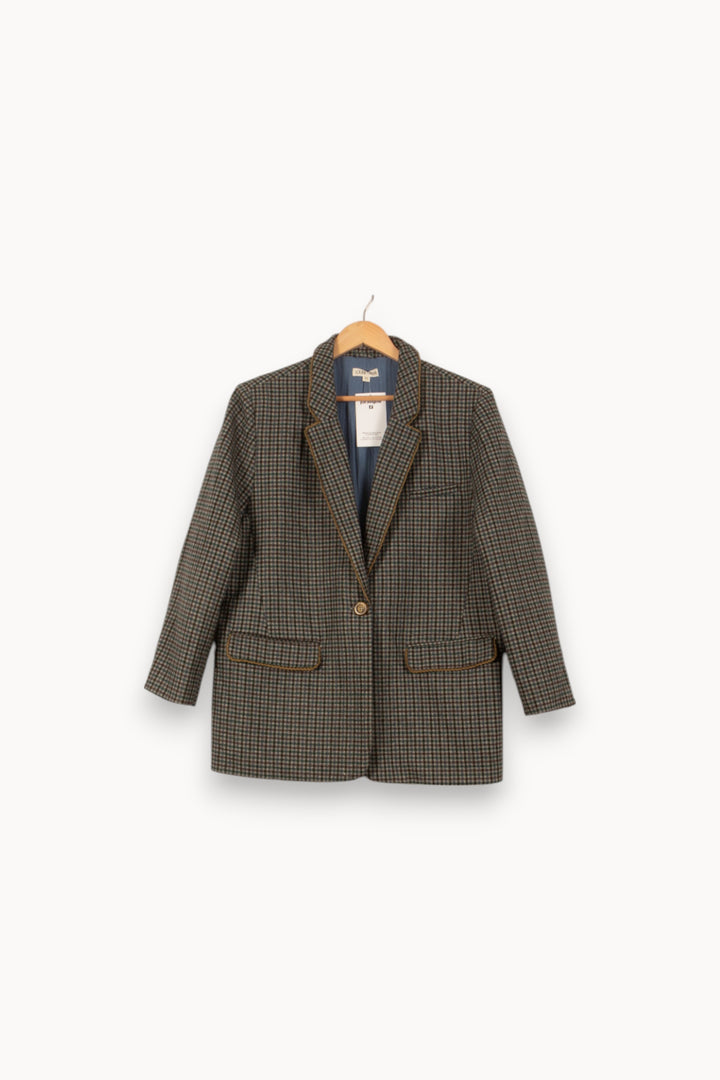Blazer Vert et Marron - Taille S/36 de la marque Louise Misha | PARAD55908 - Vendu par Paradigme - Image 2