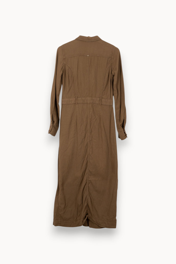 Robe Longue Marron - Taille XS/34 de la marque IKKS | PARAD55918 - Vendu par Paradigme - Image 4