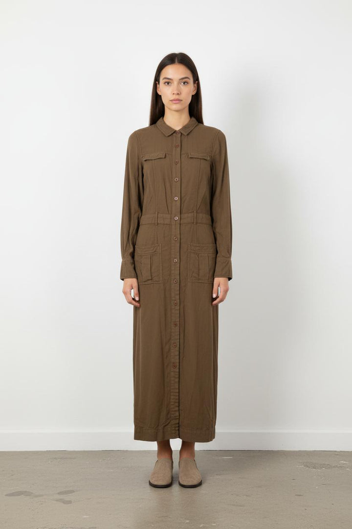 Robe Longue Marron - Taille XS/34