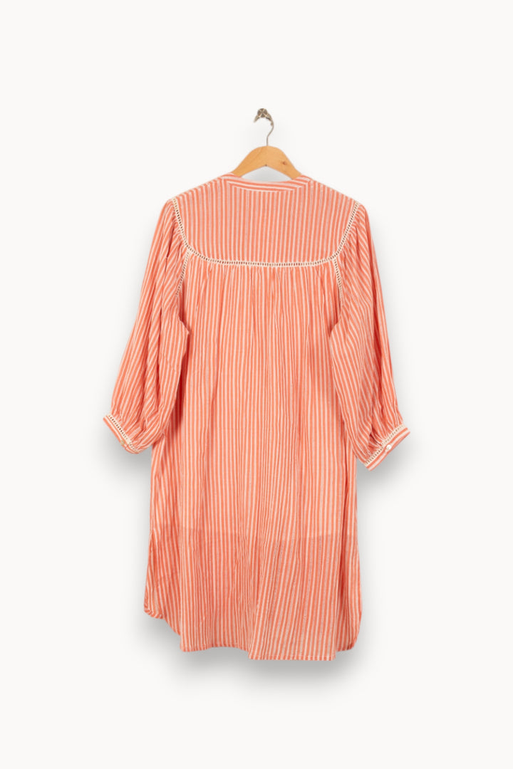 Robe Courte Rose et Blanche - Taille S/36 de la marque Louise Misha | PARAD55919 - Vendu par Paradigme - Image 4