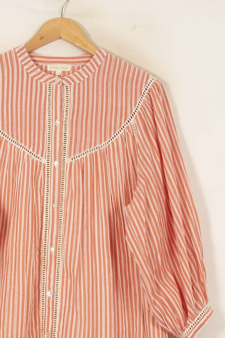 Robe Courte Rose et Blanche - Taille S/36 de la marque Louise Misha | PARAD55919 - Vendu par Paradigme - Image 3