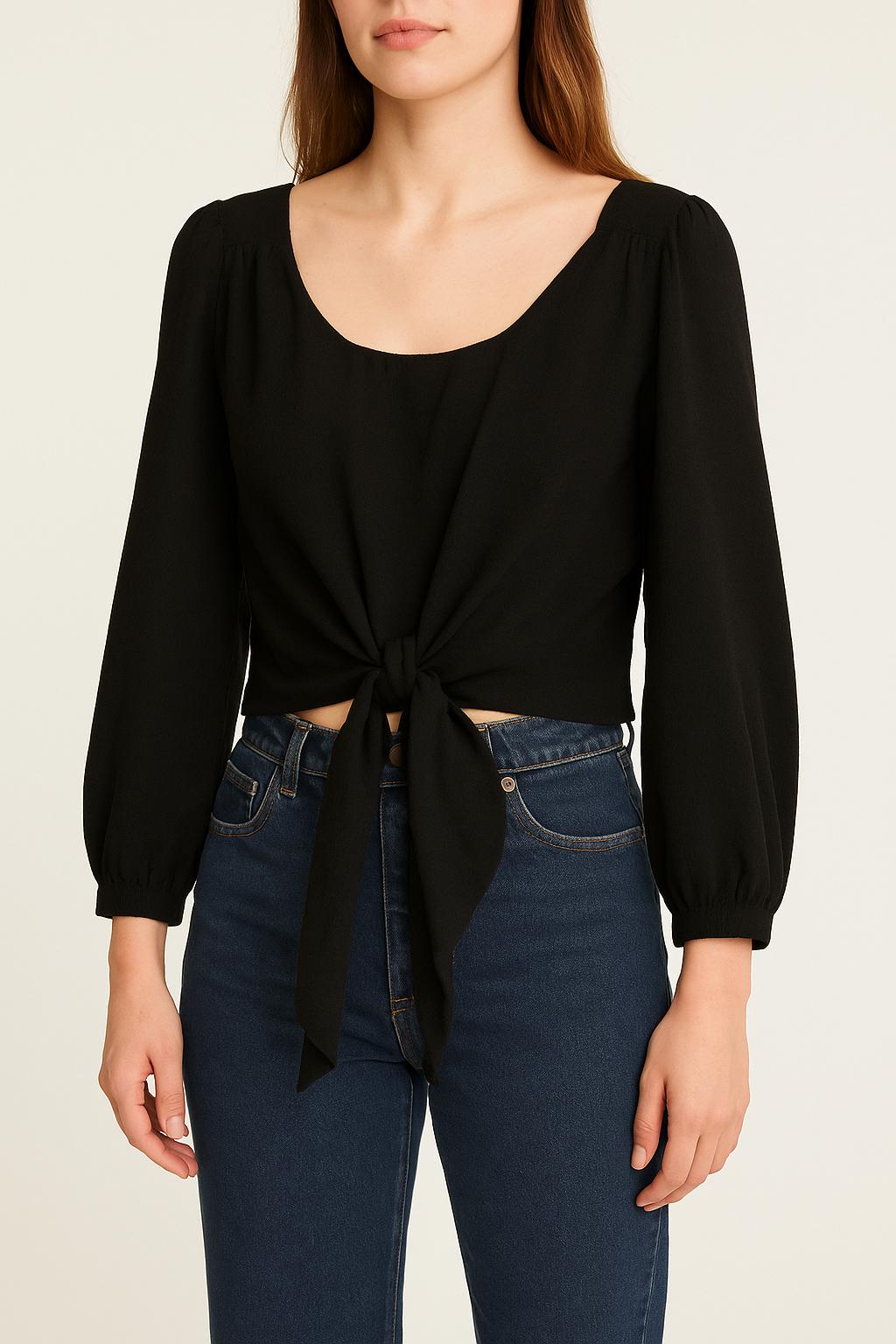 Blouse Noire - Taille M/38 de la marque Sézane | PARAD55924 - Vendu par Paradigme - Image 1