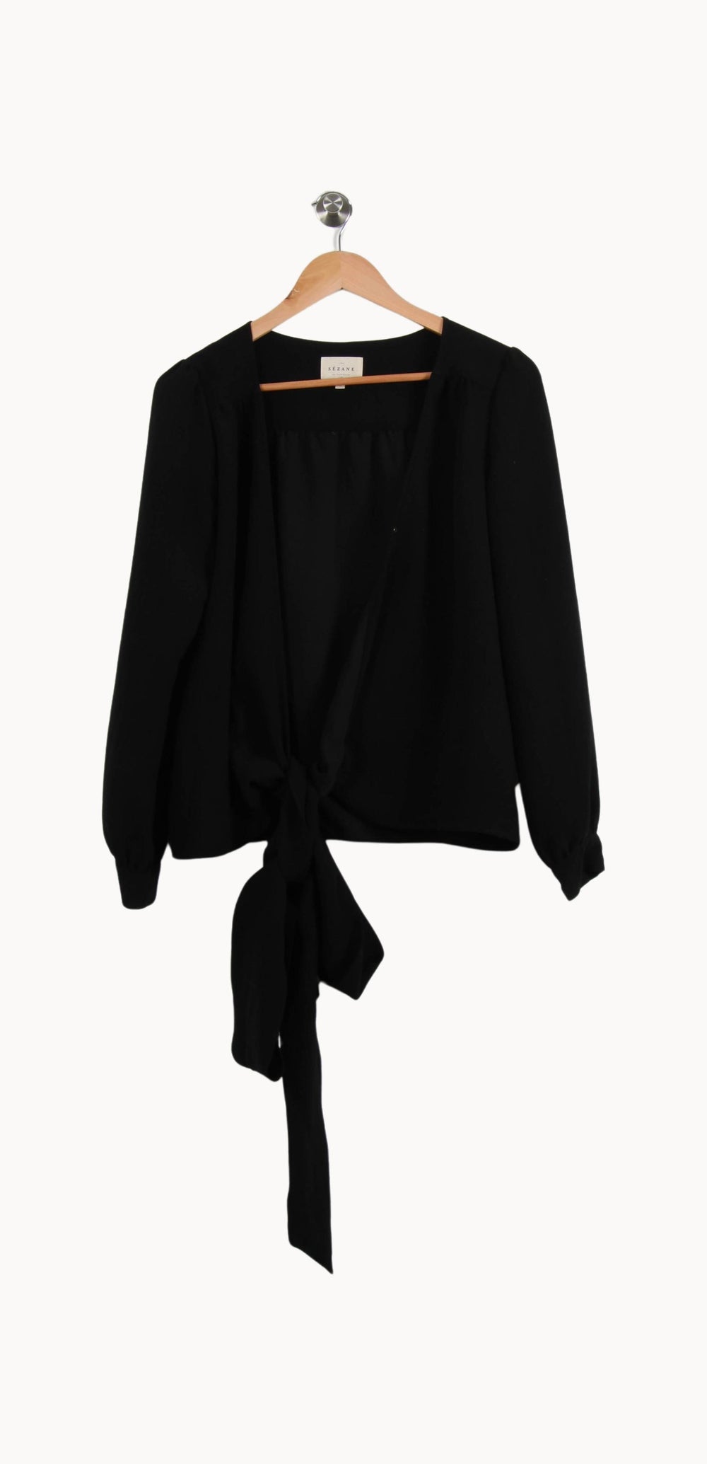 Blouse Noire - Taille M/38 de la marque Sézane | PARAD55924 - Vendu par Paradigme - Image 2