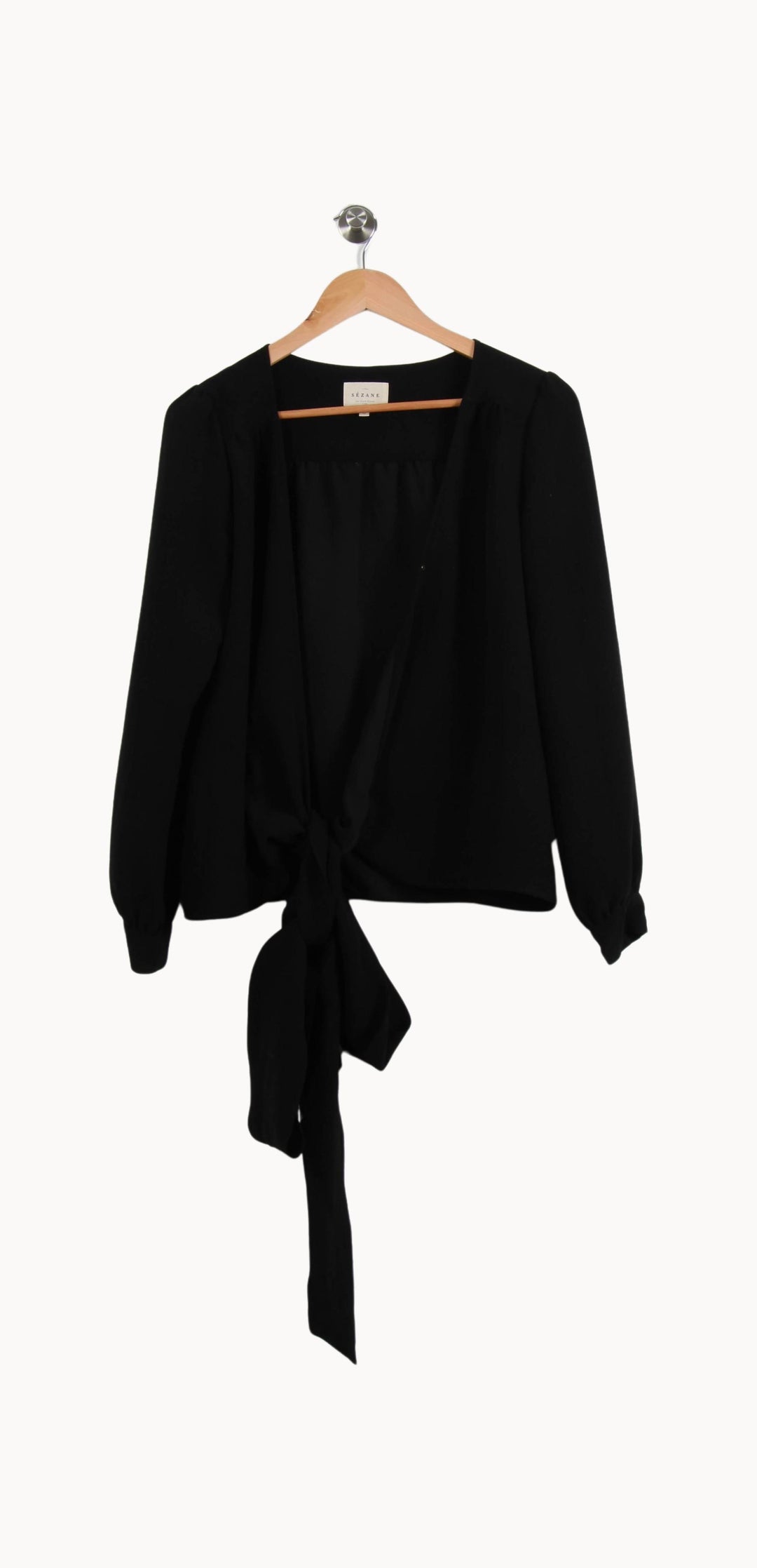 Blouse Noire - Taille M/38 de la marque Sézane | PARAD55924 - Vendu par Paradigme - Image 2