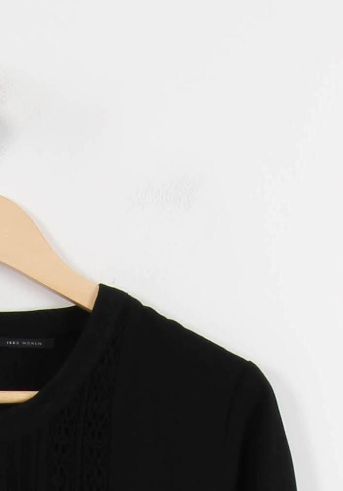 Robe Courte Noire - Taille L/40 de la marque IKKS | PARAD55925 - Vendu par Paradigme - Image 3