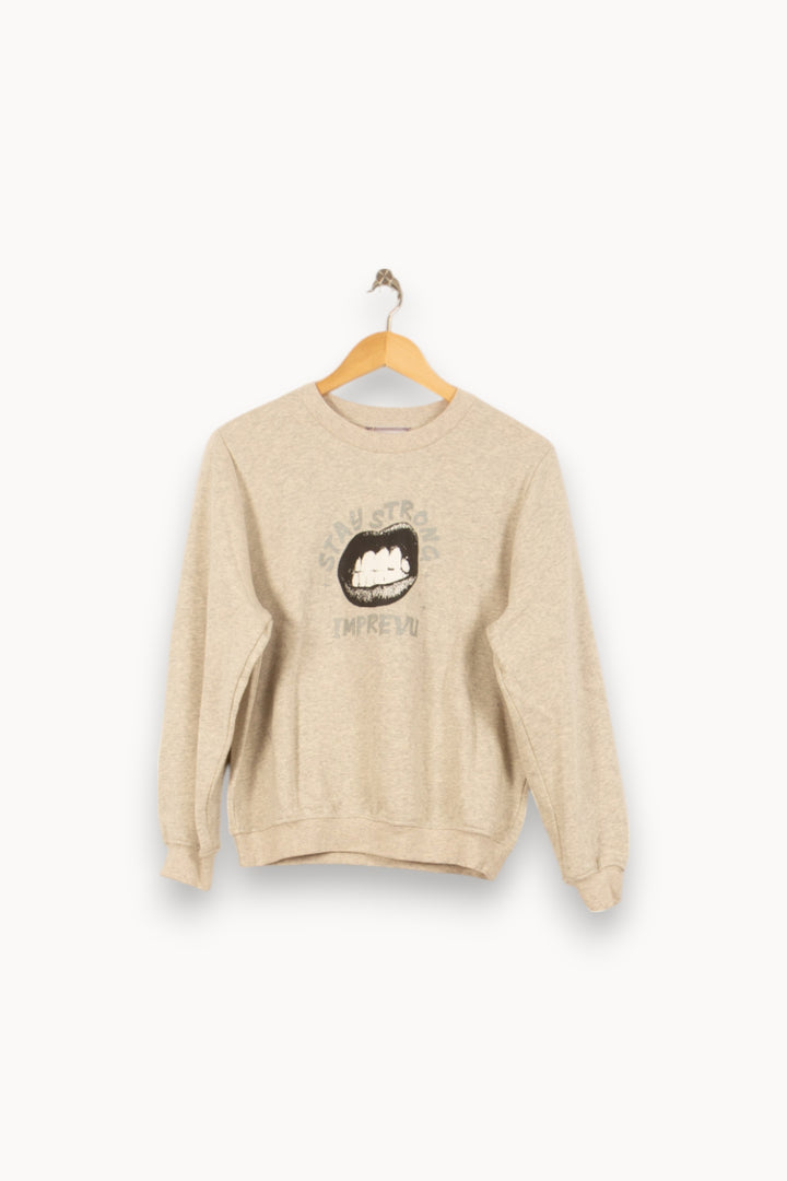 Sweat Gris - Taille S/36 de la marque Imprevu | PARAD55926 - Vendu par Paradigme - Image 2