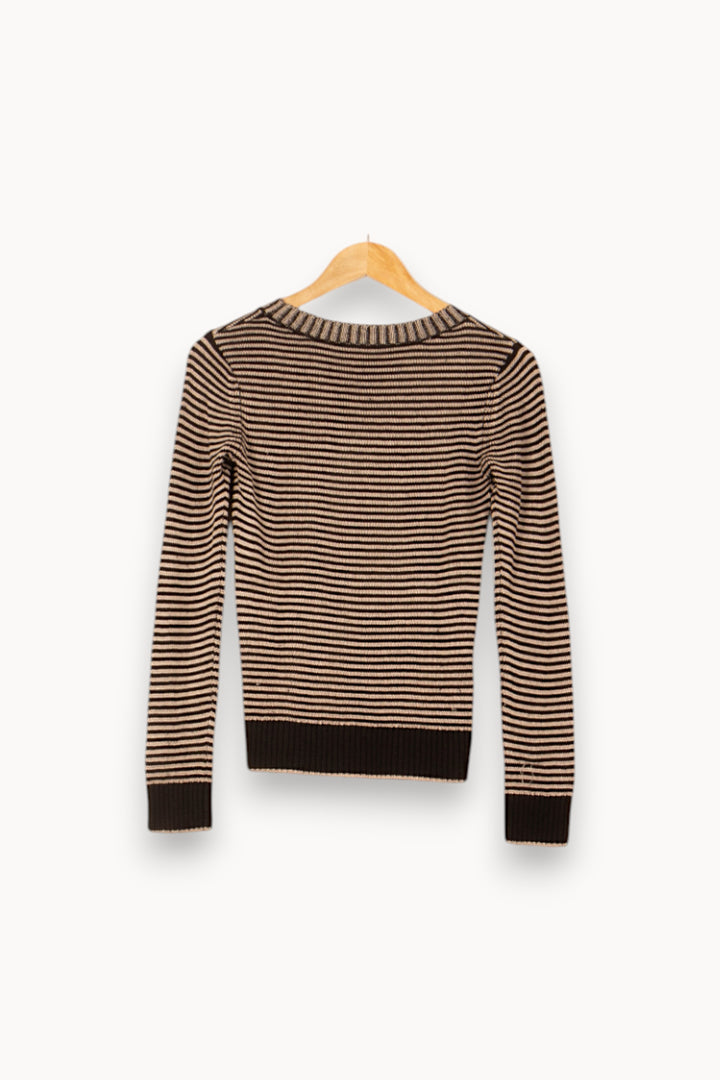 Pull Noir et Beige - Taille XS/34 de la marque Comptoir des Cotonniers | PARAD55930 - Vendu par Paradigme - Image 4