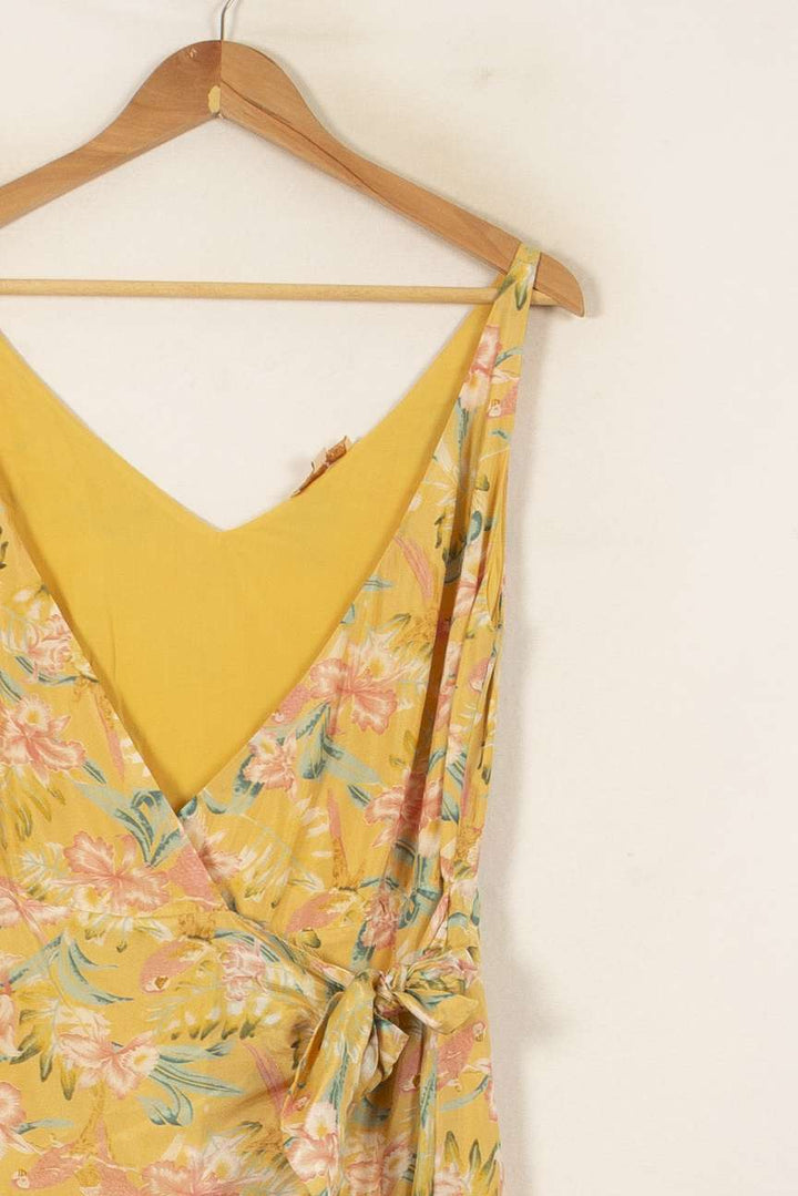 Robe Portefeuille Jaune et Rose - Taille S/36 de la marque Louise Misha | PARAD55935 - Vendu par Paradigme - Image 3