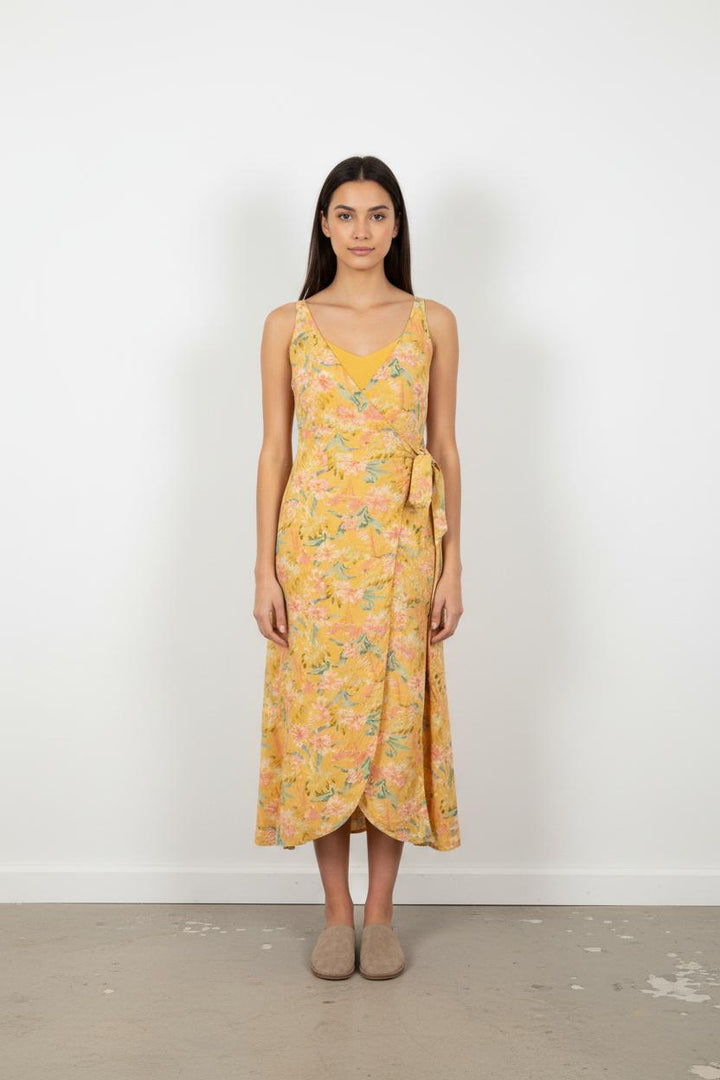 Robe Portefeuille Jaune et Rose - Taille S/36