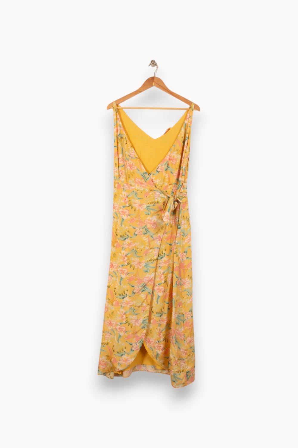 Robe Portefeuille Jaune et Rose - Taille S/36 de la marque Louise Misha | PARAD55935 - Vendu par Paradigme - Image 2