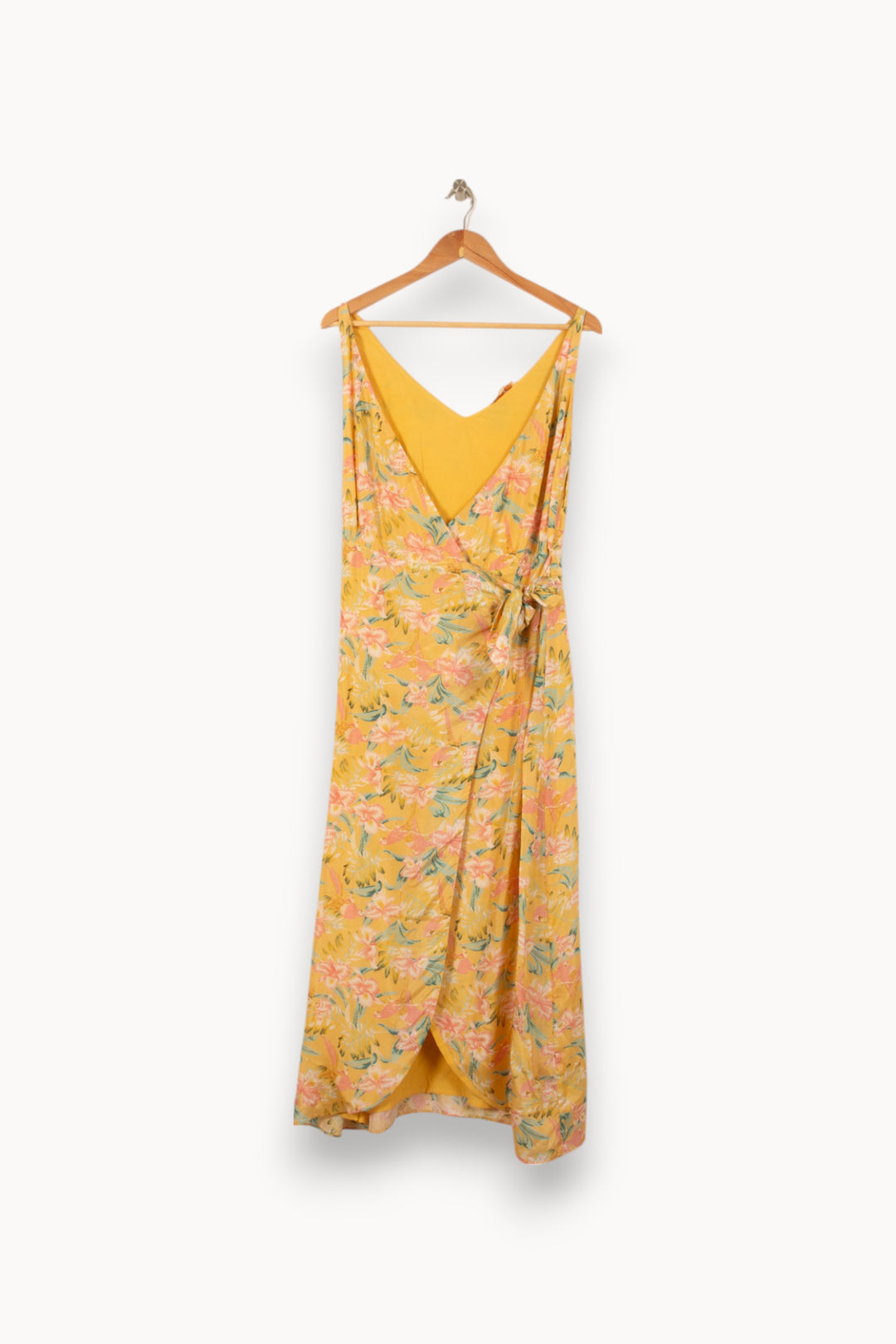 Robe Portefeuille Jaune et Rose - Taille S/36 de la marque Louise Misha | PARAD55935 - Vendu par Paradigme - Image 2