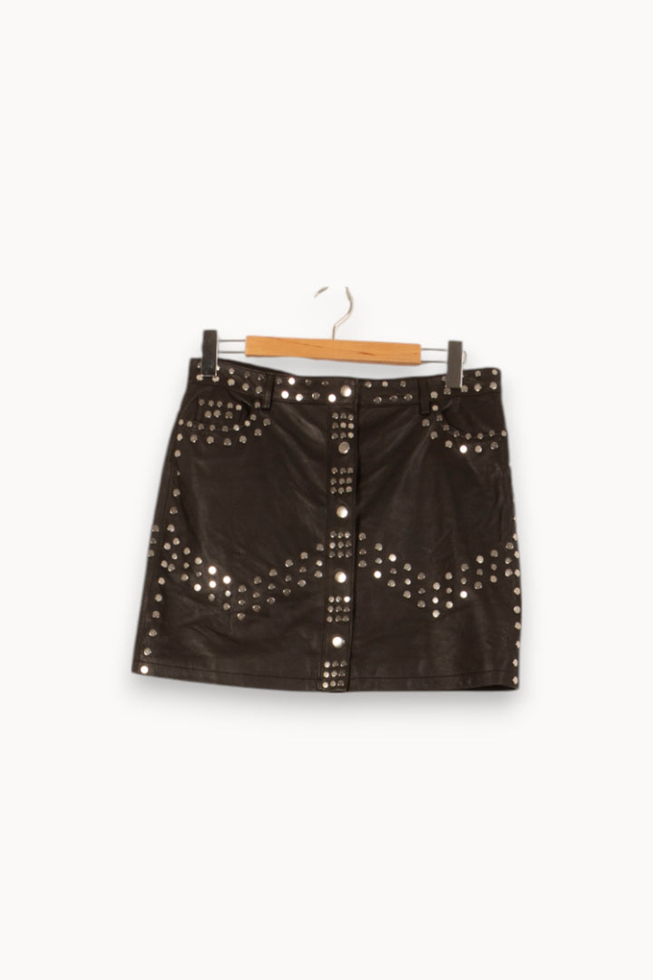 Jupe Courte Noire - Taille M/38 de la marque The Kooples | PARAD55938 - Vendu par Paradigme - Image 2