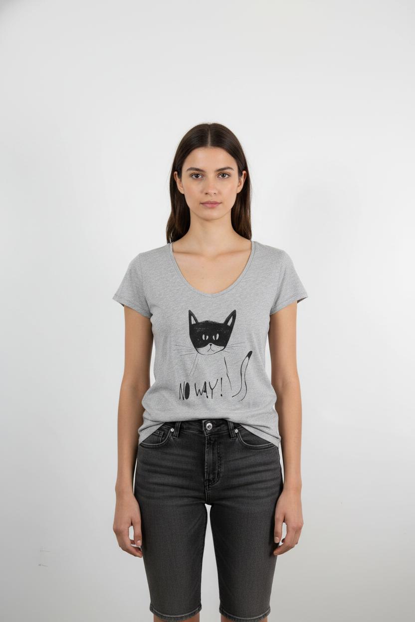 Tee-shirt Gris - Taille M/38