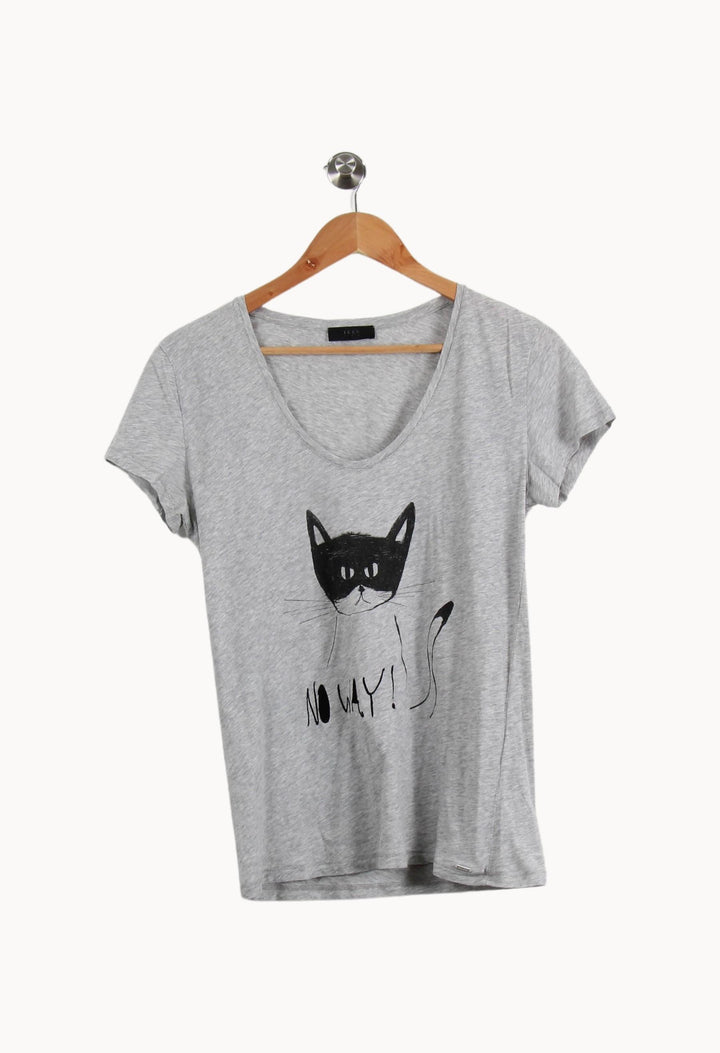 Tee-shirt Gris - Taille M/38 de la marque IKKS | PARAD55942 - Vendu par Paradigme - Image 2