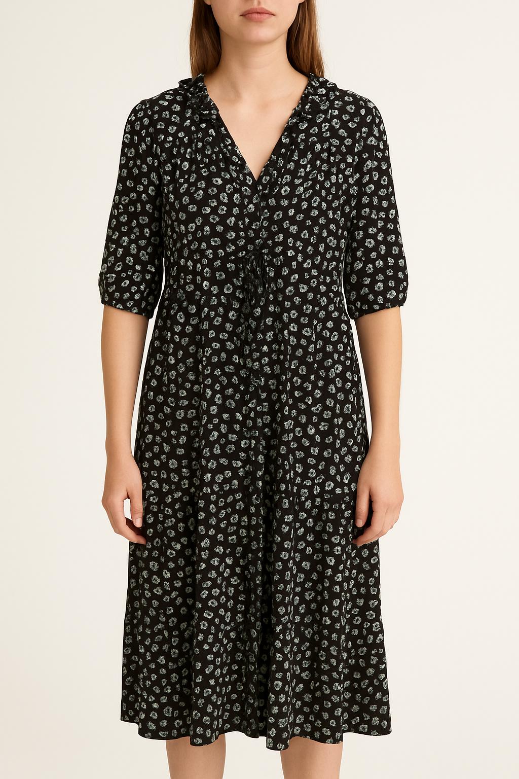 Robe Longue Noire et Blanche - Taille S/36 de la marque ba&sh | PARAD55949 - Vendu par Paradigme - Image 1