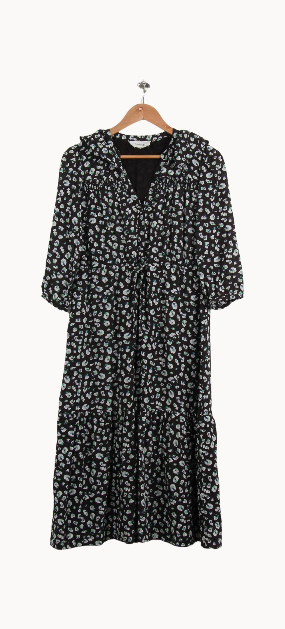 Robe Longue Noire et Blanche - Taille S/36 de la marque ba&sh | PARAD55949 - Vendu par Paradigme - Image 2