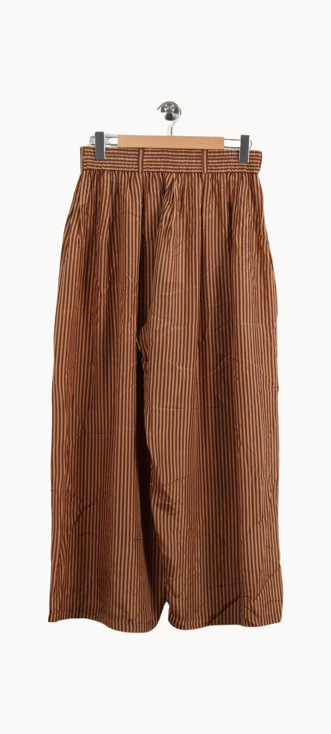 Pantalon Large Marron à Rayures - Taille M/38 de la marque Mes Demoiselles Paris | PARAD55960 - Vendu par Paradigme - Image 4