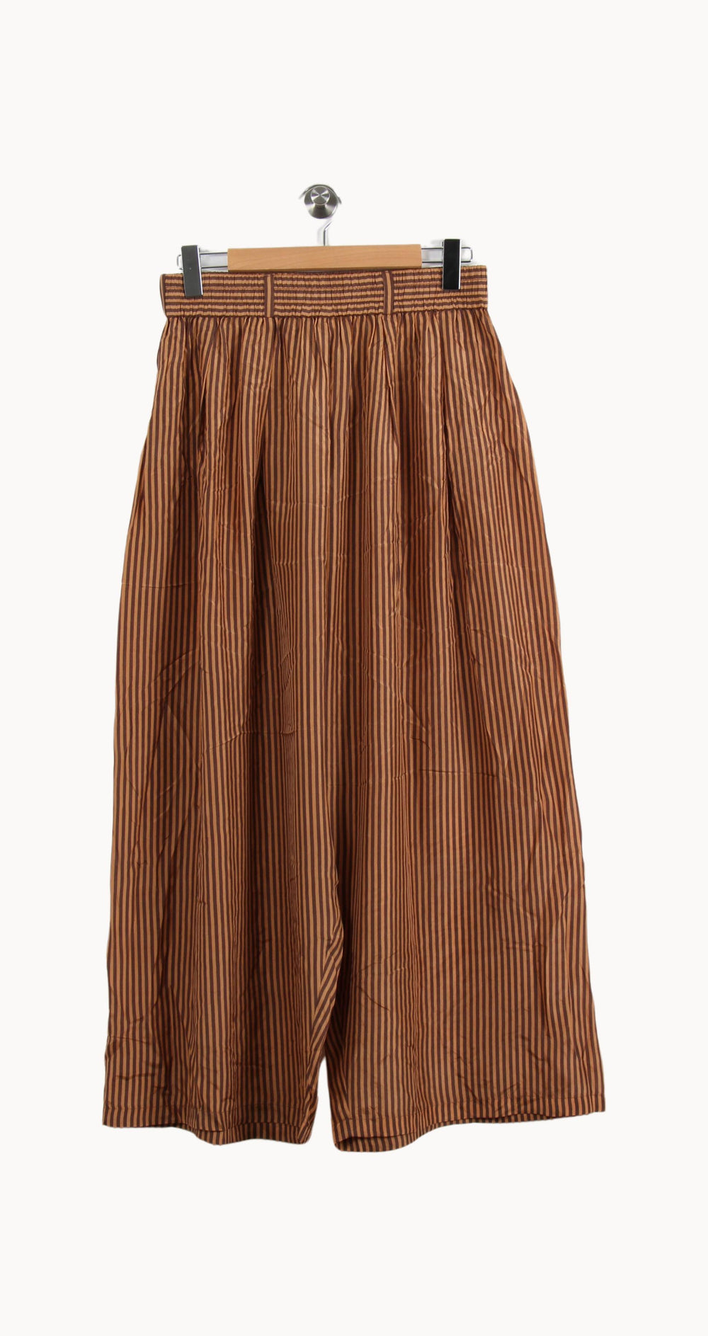 Pantalon Large Marron à Rayures - Taille M/38 de la marque Mes Demoiselles Paris | PARAD55960 - Vendu par Paradigme - Image 2