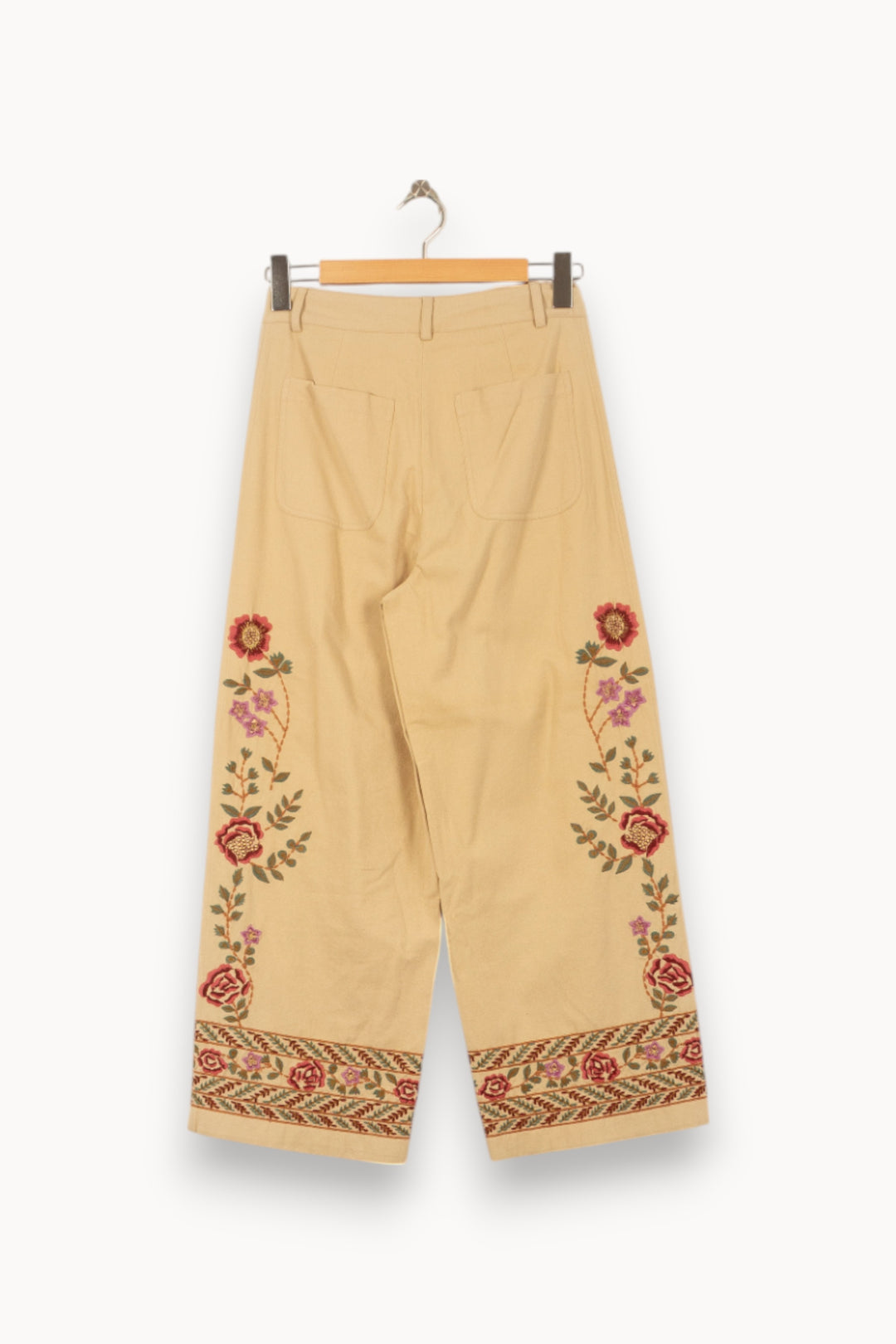 Pantalon Large Beige - Taille S/36 de la marque Louise Misha | PARAD55963 - Vendu par Paradigme - Image 4