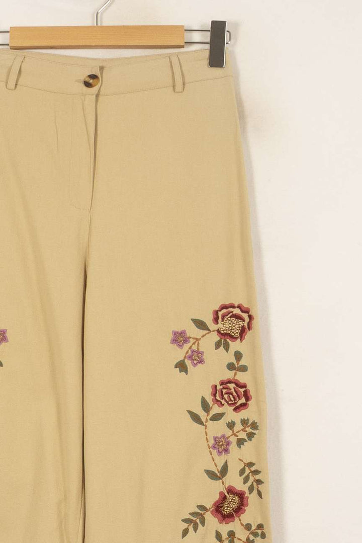 Pantalon Large Beige - Taille S/36 de la marque Louise Misha | PARAD55963 - Vendu par Paradigme - Image 3