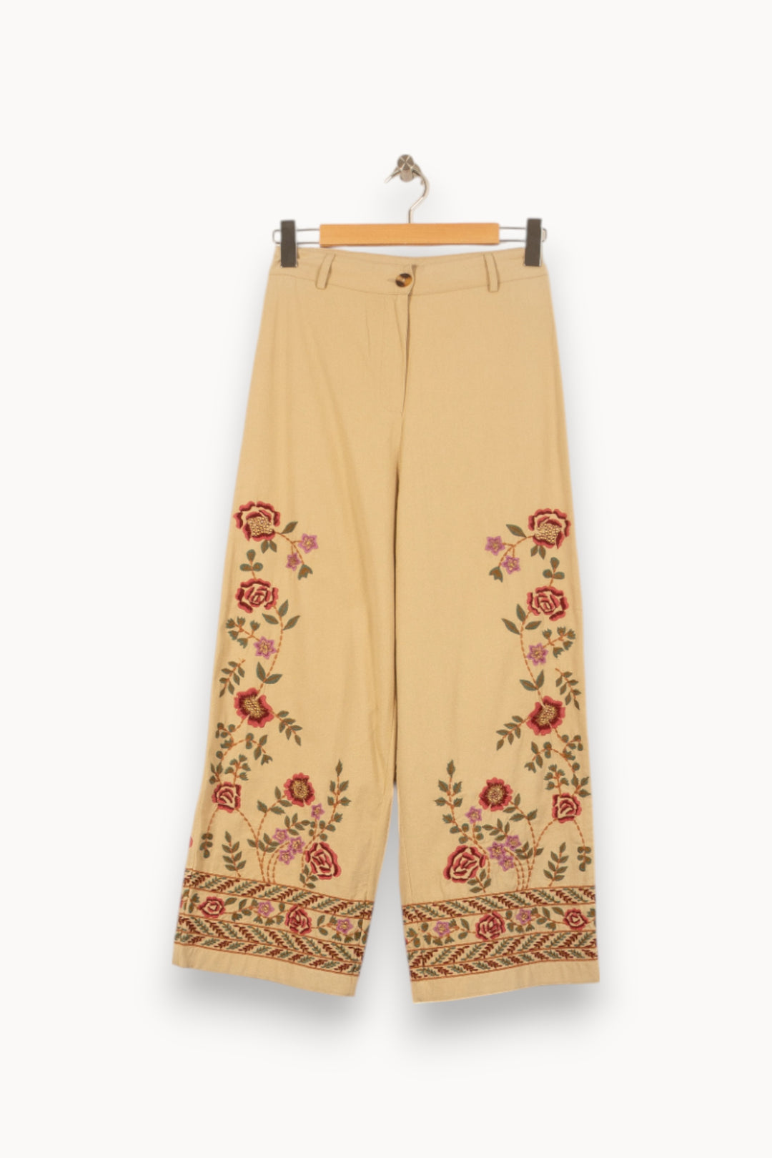 Pantalon Large Beige - Taille S/36 de la marque Louise Misha | PARAD55963 - Vendu par Paradigme - Image 2