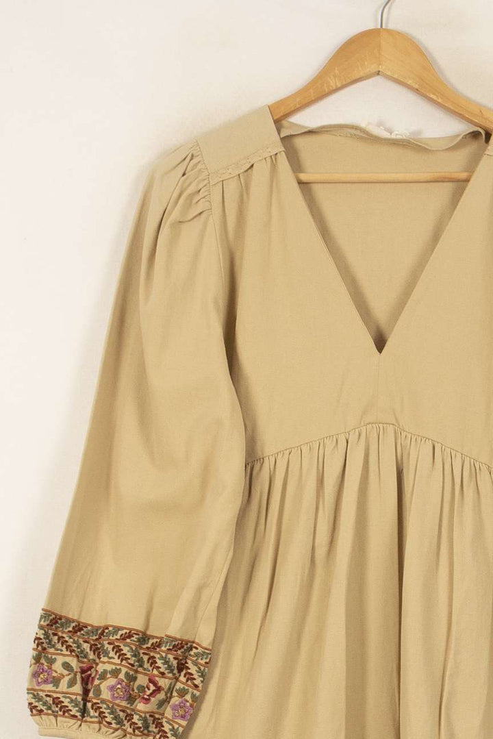 Robe Longue Beige et Rouge - Taille S/36 de la marque Louise Misha | PARAD55978 - Vendu par Paradigme - Image 3