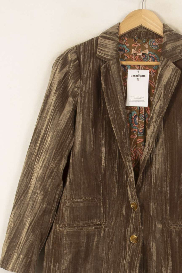 Blazer Marron - Taille S/36 de la marque Louise Misha | PARAD55980 - Vendu par Paradigme - Image 3