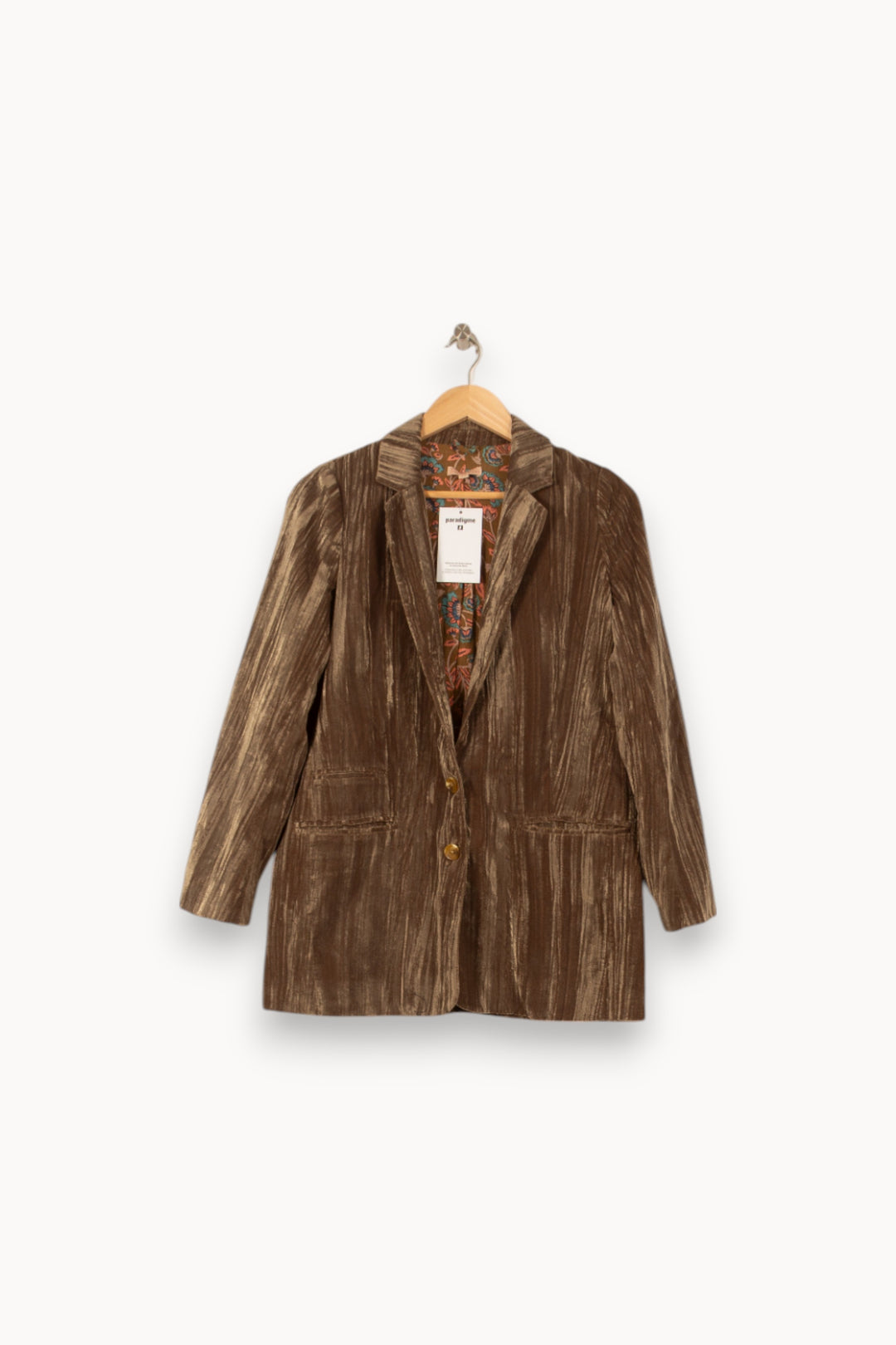 Blazer Marron - Taille S/36 de la marque Louise Misha | PARAD55980 - Vendu par Paradigme - Image 2