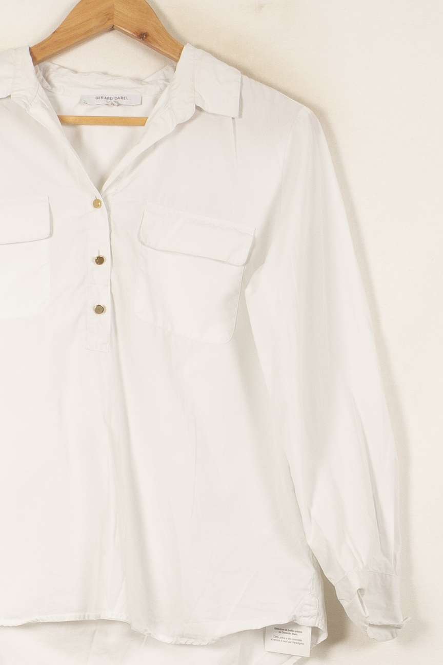 Chemise Blanche - Taille L/40 de la marque Gerard Darel | PARAD55985 - Vendu par Paradigme - Image 3