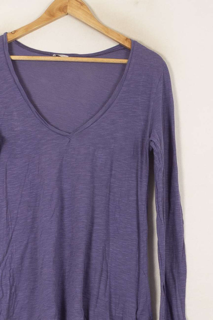 Tee-shirt Manches Longues Bleu - Taille M/38 de la marque American Vintage | PARAD55987 - Vendu par Paradigme - Image 3
