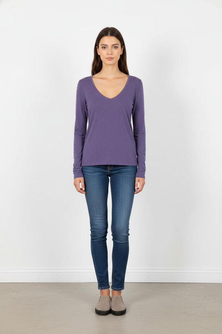 Tee-shirt Manches Longues Bleu - Taille M/38