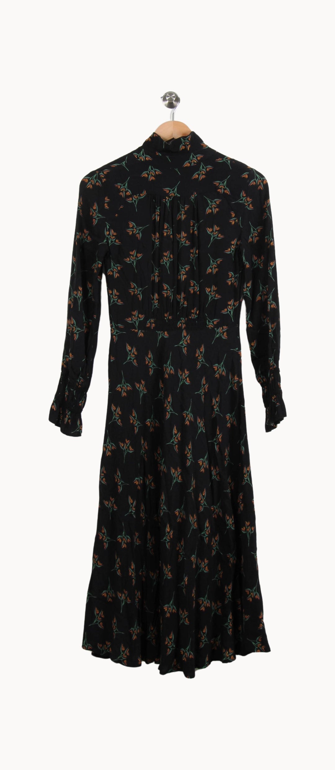 Robe Longue Noire et Verte - Taille XS/34 de la marque ba&sh | PARAD55993 - Vendu par Paradigme - Image 4