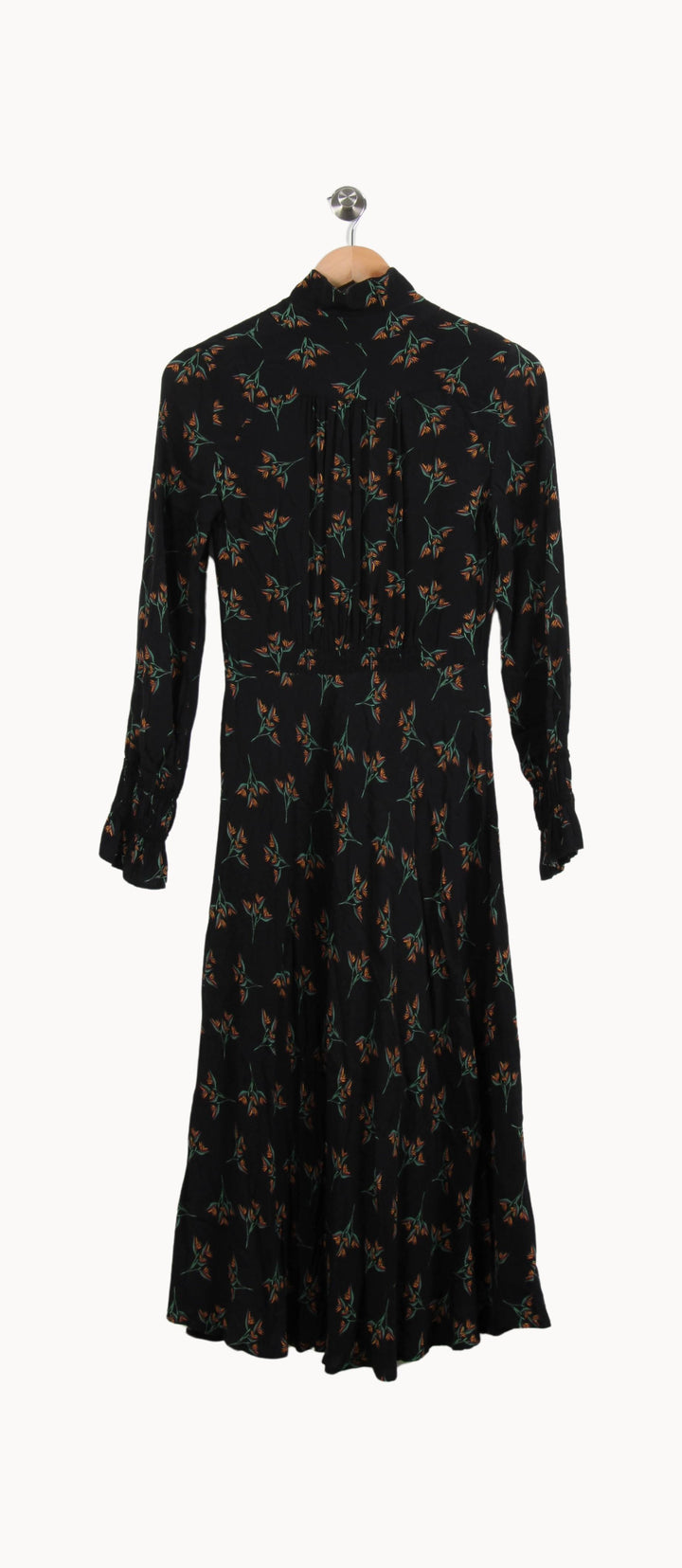 Robe Longue Noire et Verte - Taille XS/34 de la marque ba&sh | PARAD55993 - Vendu par Paradigme - Image 4