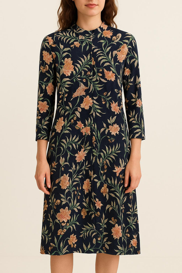 Robe Longue Bleue et Fleurie - Taille XS/34 de la marque Sézane | PARAD55994 - Vendu par Paradigme - Image 1