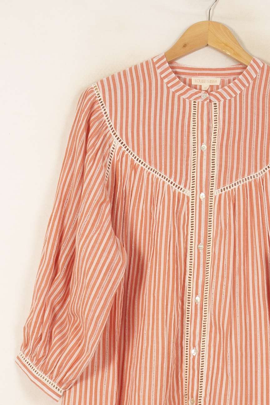 Robe Courte Rose et Blanche - Taille S/36 de la marque Louise Misha | PARAD55995 - Vendu par Paradigme - Image 3